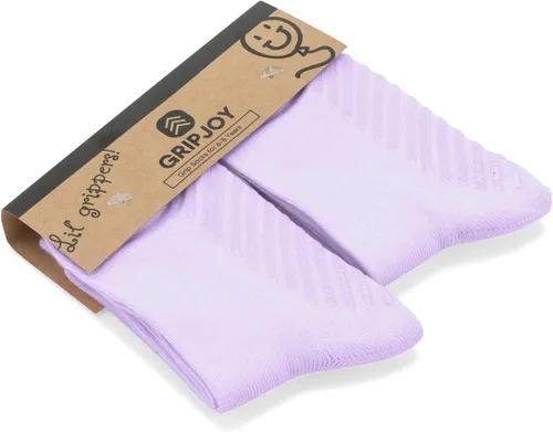 Vista 11 de Gripjoy Toddler Socks with Grippers, Non-Slip for Kids, Enhanced Stability, Comfortable Cotton - 4 Pairs
