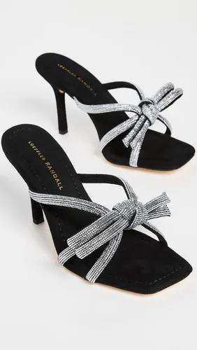 Vista 4 de Loeffler Randall Sandalias de tacón con lazo de cuero Margi para mujer
