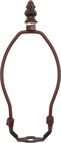 Vista 11 de Bieye SS010 Pantalla de lámpara de soporte para lámpara de mesa estilo Tiffany vidrieras (bronce 4.5 pulgadas de alto)