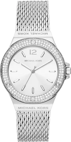Vista 7 de Reloj Michael Kors Lennox para mujer, reloj de acero inoxidable para mujer con correa de acero o silicona