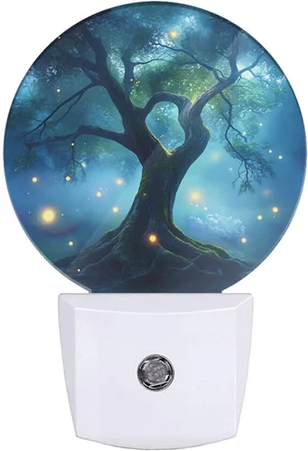 Vista 12 de Luz nocturna de ancla de mar océano ancla náutica negro blanco LED de anochecer a amanecer, sensor automático para dormitorio, baño, pasillo, sala