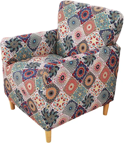 Vista 29 de Fundas de jacquard para sillón de banquete, fundas suaves para sillón de 1 pieza, fundas elásticas para silla de sala de estar, antideslizantes