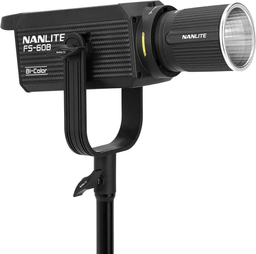 Vista 5 de Nanlite Fs 60b Bi Color LED Foco 2700 6500K Bluetooth 0.08 oz Fm Montaje 70W bicolor 2700-6500K, Cri Avg 96, Tlci 97, 13360 Lux a 3.3 ft, haz