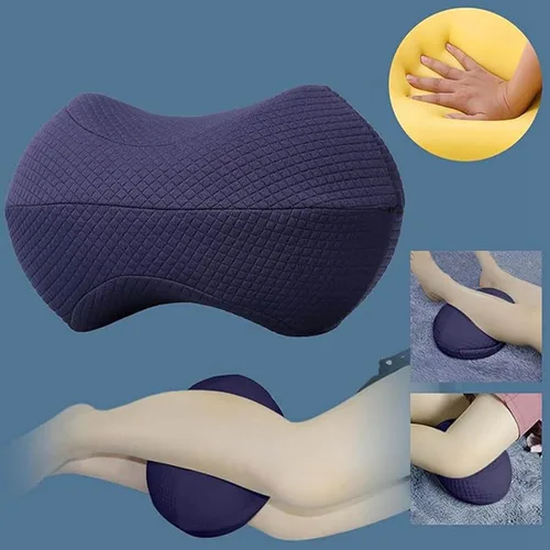 Vista 2 de Almohada de rodilla de espuma viscoelástica, almohada de rodilla para dormir lateral, almohada de pierna para dormir dorsal y piernas espinales