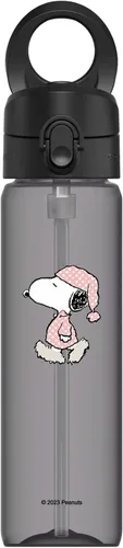 Vista 7 de RhinoShield AquaStand - Botella magnética de 27 onzas, botella de agua de Tritan con tapa con popote, botella deportiva con mango compatible