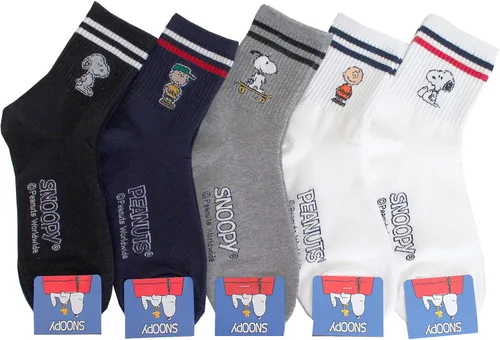 Vista 2 de EVEI The Peanuts Snoopy Cartoon Movie Series - Calcetines para mujer
