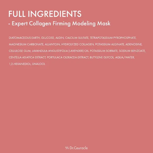Vista 6 de leegeehaam Dr.Ceuracle Expert - Máscara de modelado reafirmante de colágeno, máscara facial de gelatina para piel brillante de cristal, spa casero