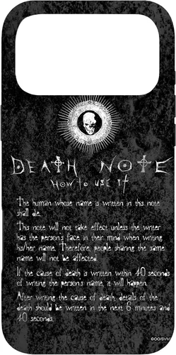 Vista 22 de Death Note Cómo usarlo funda para iPhone 17