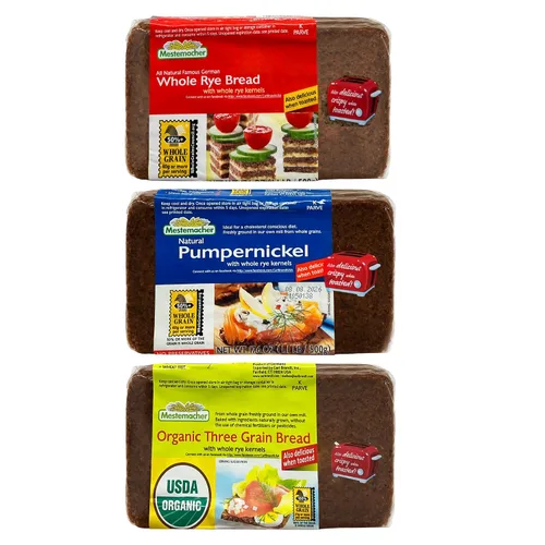 Vista 16 de Mestemacher Pan de Grano Entero (Fitness, 17.6 oz, paquete de 2)