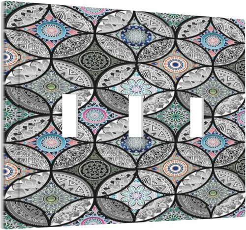 Vista 19 de Cubiertas Decorativas para Placas de Interruptor Diente de León Azul Rústico Citas Inspiradoras Casa de Campo Tablón de Madera Gris 1 Gang Cubierta