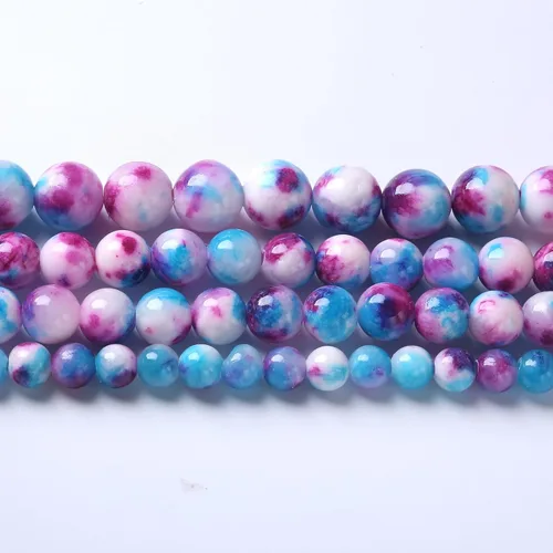Vista 59 de 45 Cuentas de Piedra Natural de 5⁄16 Pulgadas (8 mm) con Cuentas de Amazonita Azul para Hacer Joyería AAA Redondas Cuentas Sueltas Piedras