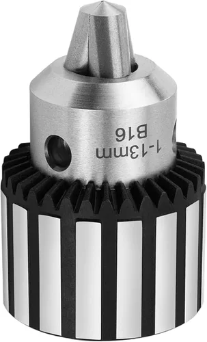 Vista 2 de Portabrocas de súper alta resistencia Earl Diamond de 1/2" de capacidad con vástago R8 de precisión integrado y llave K32 (R8-B16)