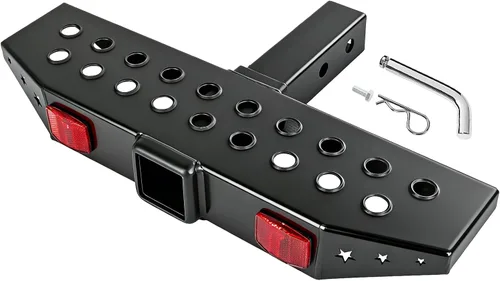 Vista 7 de DICMIC Protector de parachoques de remolque antideslizante y óxido para la mayoría de automóviles, SUV, camionetas, con receptor de 2 pulgadas