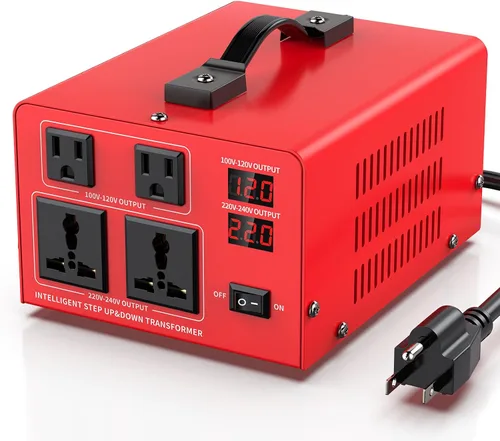 Vista 13 de Transformador de Voltaje de 1000W Convertidor de Potencia (110V a 220V, 220V a 110V) Convertidor Elevador/Reductor 110/120 Voltios - 220/240 Voltios