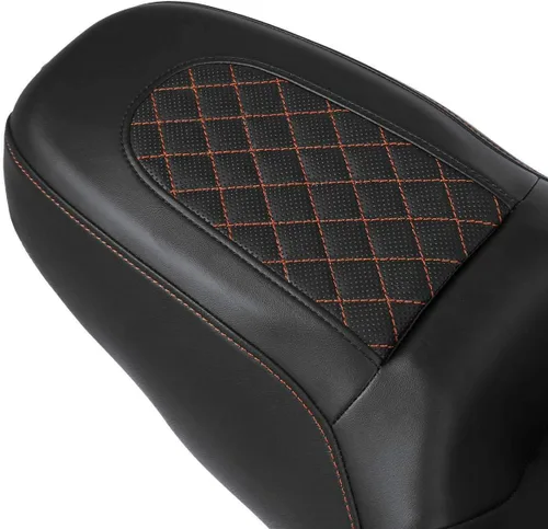Vista 7 de TCMT asiento de motocicleta trasero para pasajero para Harley Touring Road King Electra Glide 2009-2020