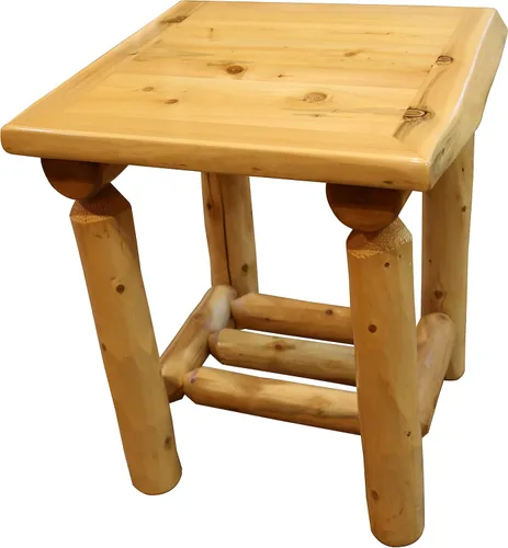 Vista 5 de Furniture Barn USA Adirondack Collection - Mesita de noche con 1 cajón Colección Adirondack