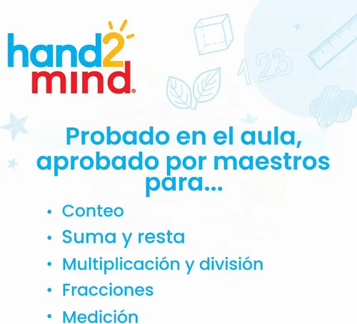 Vista 3 de hand2mind Juego de varillas de cocina de plástico, manipuladores de matemáticas, varillas de matemáticas Montessori, contadores de matemáticas