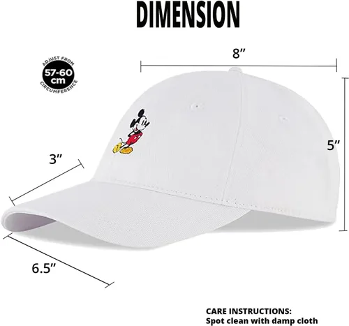 Vista 3 de Gorra de béisbol ajustable para adultos de Mickey Mouse de Disney para hombres