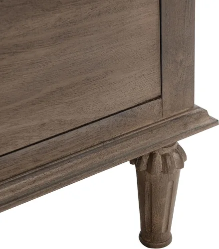 Vista 9 de SAFAVIEH Couture Home Collection Lisabet - Mesita de noche de madera con 3 cajones (totalmente montada)