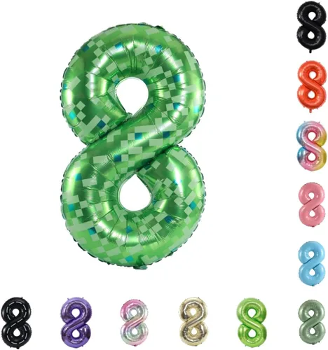 Vista 40 de Globo grande de helio con números 0-9 de 40 pulgadas para cumpleaños, bodas y fiestas (rojo, 9)