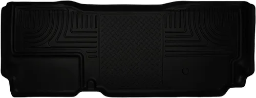 Vista 17 de Husky Liners Tapetes Weatherbeater Compatible con Ford F-250/F-350 doble cabina SOLO 2011-2016 Fila 2, 1 pieza, negro - 19701