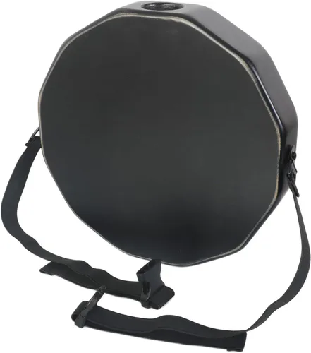 Vista 3 de KTÄK - El primer cajón de percusión artesanal, de mano, de dos sonidos, portátil de Kandu con estuche de transporte (negro)