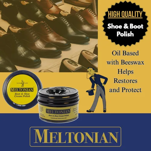 Vista 5 de Meltonian Betún en Crema para Zapatos, Betún para Botas, Betún para Zapatos de Cuero a Base de Aceite con Cera de Abejas, Restaura y Protege, Más