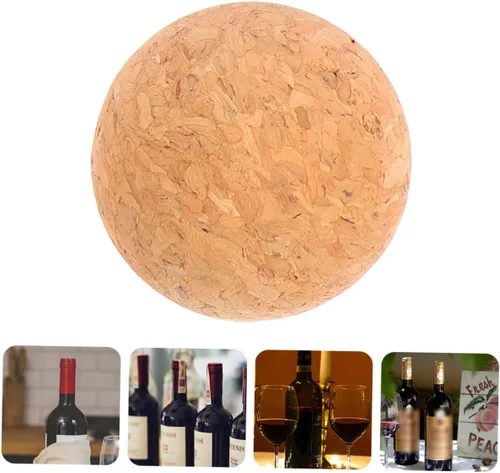 Vista 9 de 1 tapón de bola de corcho de madera para decantador de vino, jarra y botella, 1.41 pulgadas de diámetro, fácil de usar y reutilizable