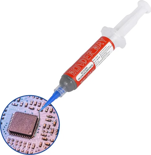 Vista 7 de Wonderway Sn63/Pb37 T4 Tin Lead Solder Pasta No Clean, 361.4 °F Punto de fusión (0.71 oz)