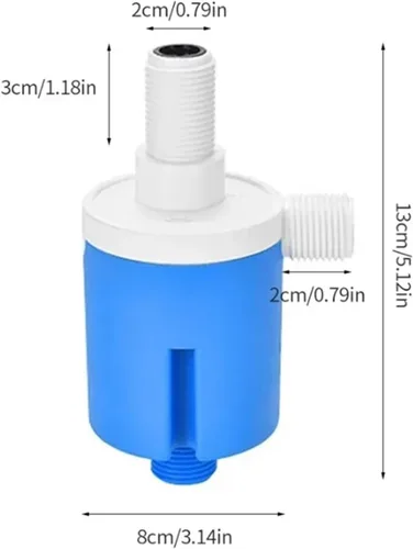 Vista 5 de 1/2" 3/4" Automatic Water Level Control Valve Float Ball Tank Tower Pool Switch Inlet Stop(DN15)