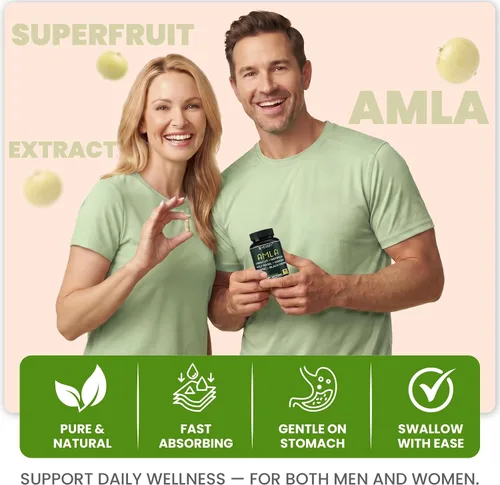 Vista 4 de Suplemento de extracto de amla superfruta 7 en 1 - 60 cápsulas