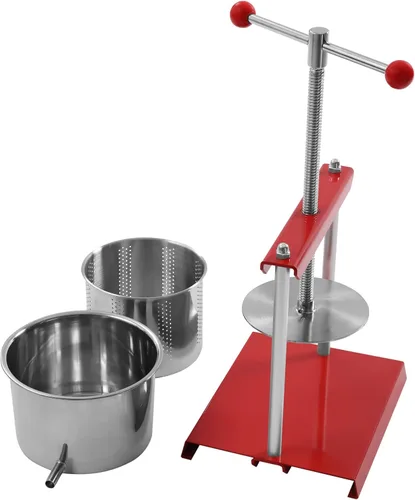 Vista 5 de Fruit Wine Press 1.6 Gallon Stainless Steel Manual Juice Maker 100% Nature Juice Making, Apple Grape Berry Vegetables Crusher, Olive Oil Cider