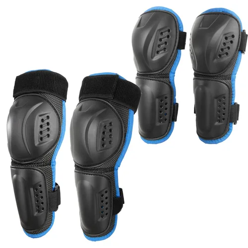Vista 9 de Reomoto Rodilleras de motocross para niños, rodilleras de motocross, protección ajustable para motocicleta, protección contra golpes de rodilla