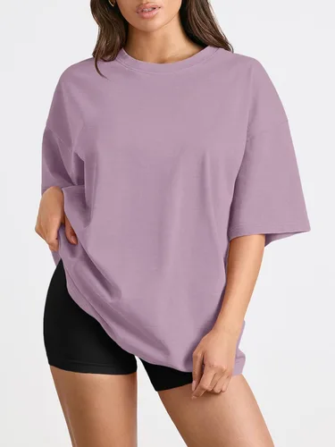 Vista 2 de Trendy Queen - Camisetas de entrenamiento de moda para mujer, camisetas atléticas de manga corta para verano y primavera, disponibles en tallas