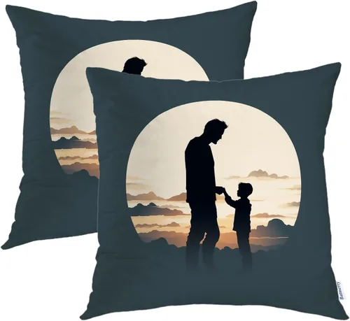 Vista 35 de Batmerry Fundas de almohada de bosque de arce otoñal, casas de sillas de madera, hojas amarillas, fundas de almohada decorativas, impresión digital
