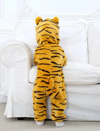 Vista 3 de BJWEO - Lindo disfraz para bebé niñas y niños pequeños y recién nacidos disfraz de Navidad Halloween enterizo de invierno piyamas de cosplay