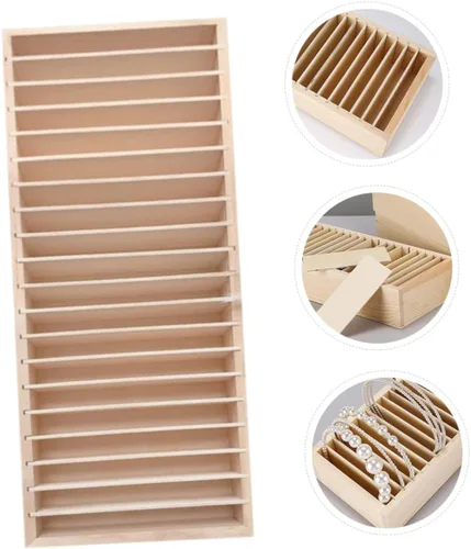 Vista 5 de Alipis Divisores de tarjetas de visita, soporte de joyería, organizador de pulseras, soportes para estantes, soporte de pulsera, organizador