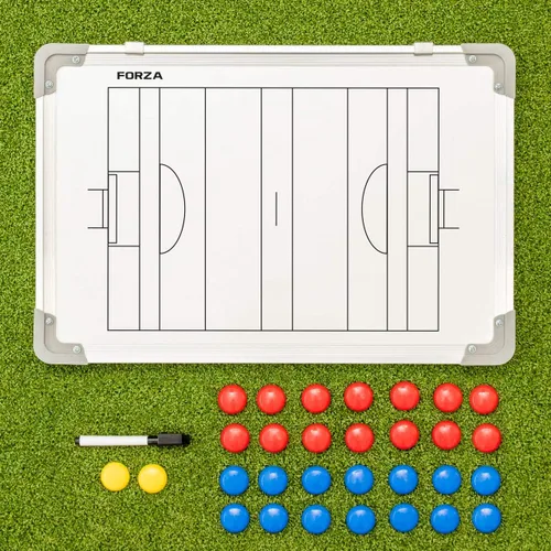Vista 13 de FORZA Pizarra blanca de entrenamiento deportivo de doble cara de 18 x 12 pulgadas 13 opciones deportivas – Marcadores magnéticos, bolígrafo