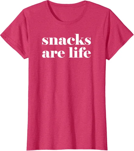 Vista 10 de Snacks Are Life - Camiseta divertida para amantes de los aperitivos, Negro