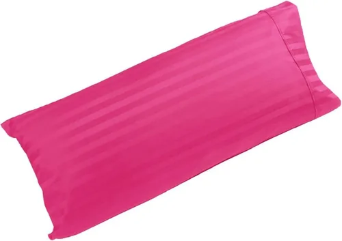 Vista 17 de Funda de almohada corporal de algodón egipcio de 300 hilos, tamaño de rayas de 20 x 54 pulgadas, funda de almohada (20 x 54 pies, beige)