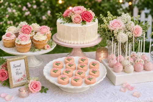 Vista 2 de Rose Bud Cookie Sandwich Chocolate Candy Mold 1613 4 cavidades
