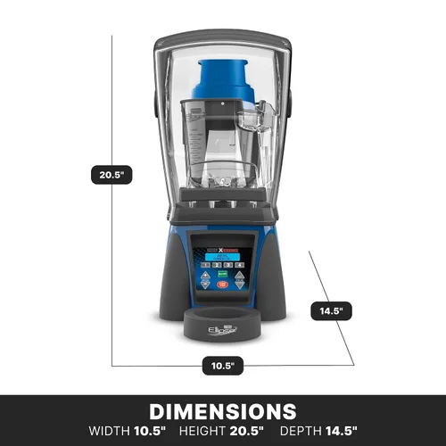 Vista 6 de Waring Sistema de mezcla de elipse comercial, motor dual de 3.5 caballos de fuerza y sistema Dasher, tarro de copoliéster de 32 onzas y recinto