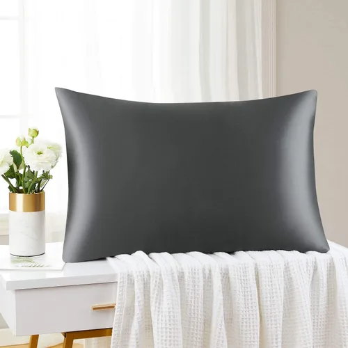 Vista 2 de Mellanni Juego de sábanas + funda de almohada de seda - Sábanas y fundas de almohada de lujo de hotel - El paquete incluye: 4 sábanas y 1 funda