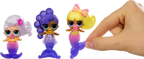 Vista 7 de L.O.L. Surprise! Sirenas de maquillaje mágico ¡Transformación! Pack de 2 hermanas bebé con maquillaje de labios DIY portátil para ti y tu muñeca