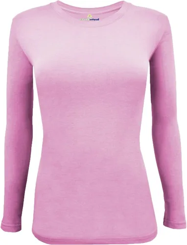Vista 38 de Natural Uniforms Camiseta Under Scrub para mujer, cuello redondo, manga larga, paquete de 3, paquete múltiple de 3