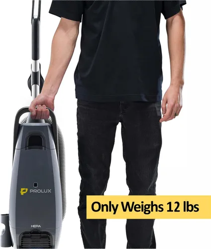 Vista 6 de Prolux Phantom Pro - Aspiradora vertical comercial – Filtración HEPA, embolsada, alta succión, limpieza profunda, ligera con herramientas integradas