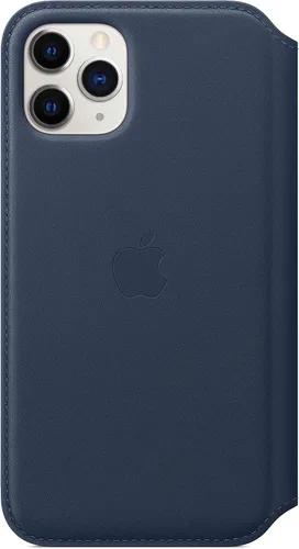 Vista 2 de Apple Folio de cuero (para iPhone 11 Pro) - Deep Sea Blue