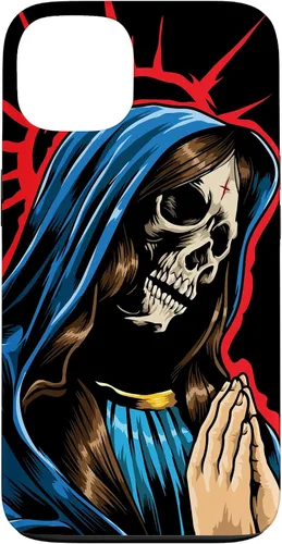 Vista 7 de Día de los Muertos - Praying La Calavera Catrina - Funda de Santa Muerte para iPhone 17
