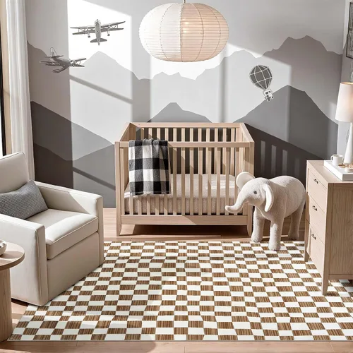 Vista 43 de jinchan Alfombra a rayas de 2 x 3 para entrada, alfombra de cocina, tapete pequeño, antideslizante, ligero, de bajo perfil, decoración para entrada