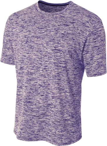 Vista 4 de A4 Camiseta Space Dye Tech para hombre Negro